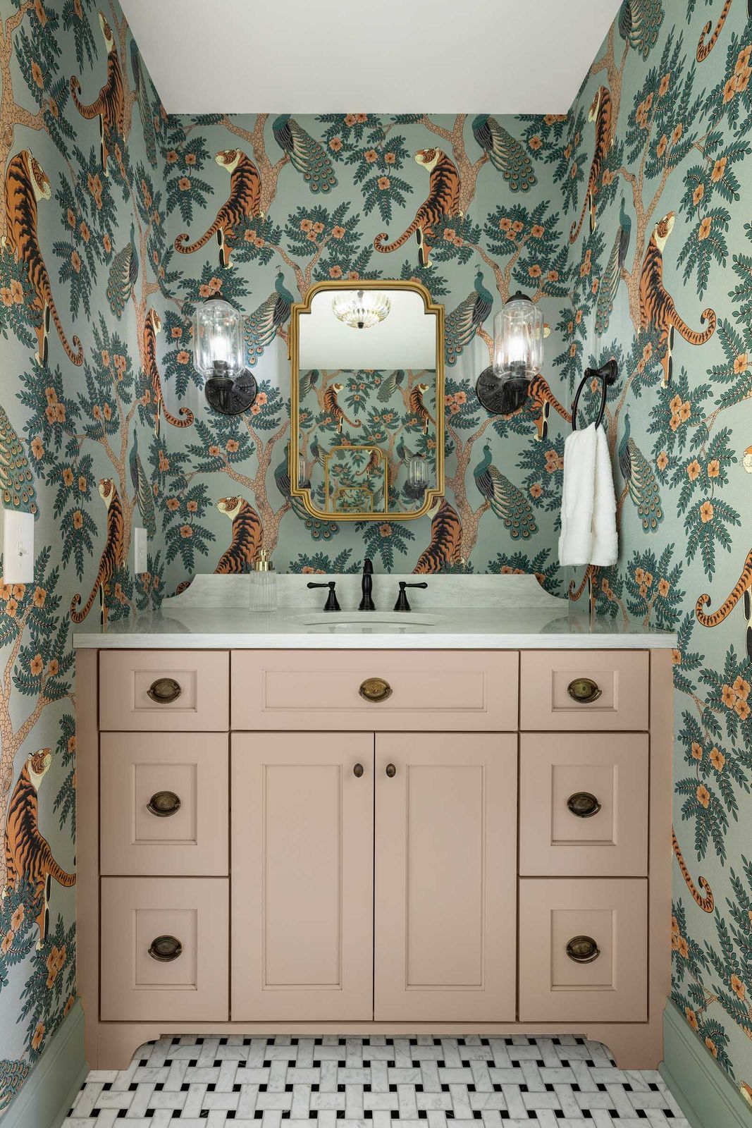 Bryn Mawr powder bath — Bathrooms
