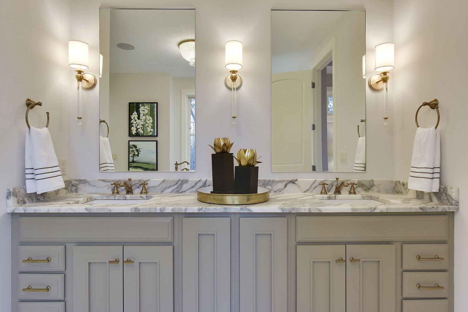 Highland Estate double vanity — Bathrooms