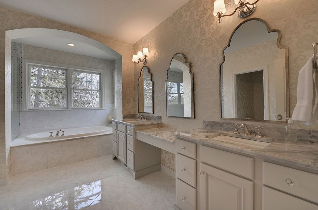 Master bath with soaking tub — Bathrooms
