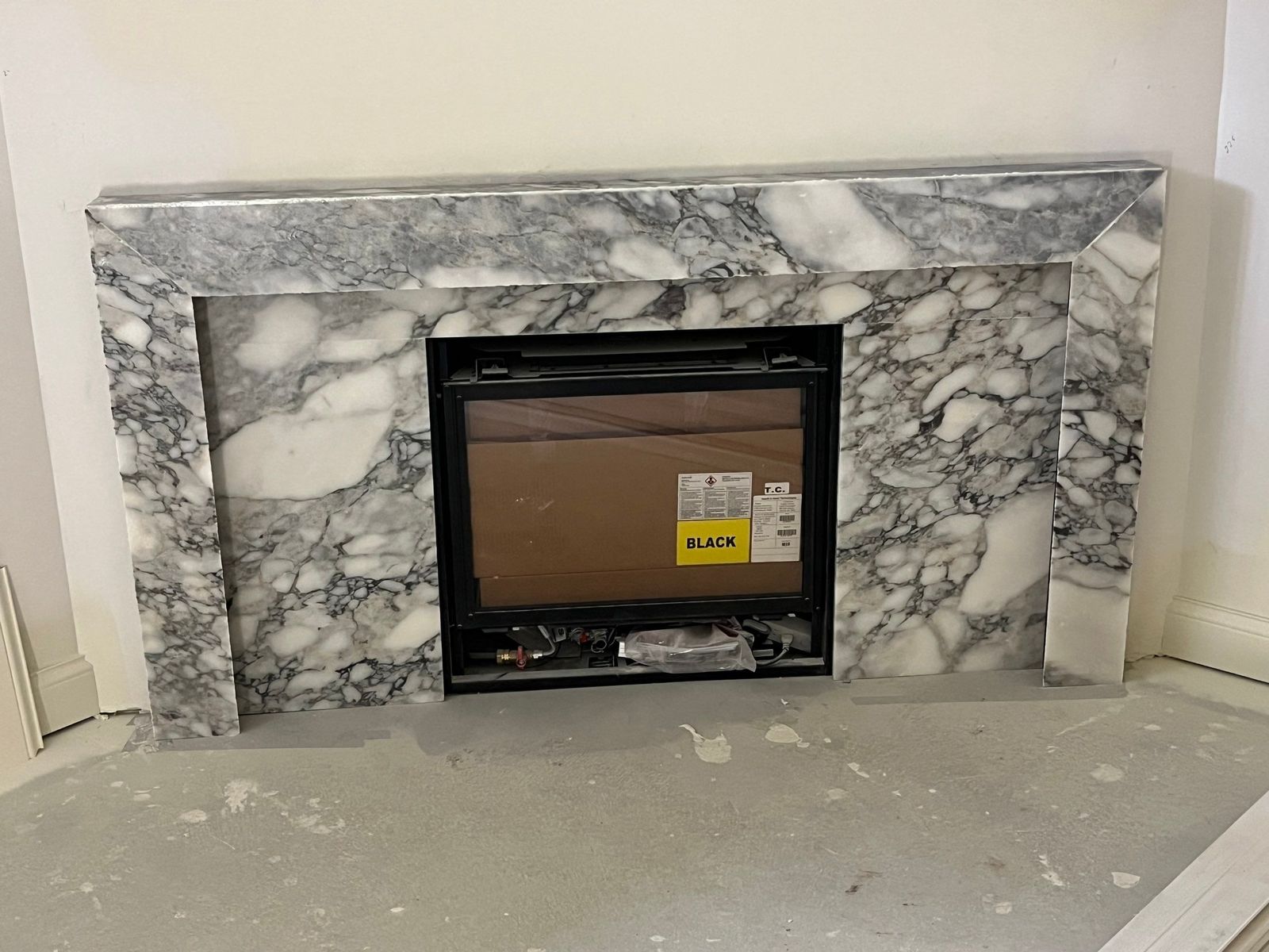 Marble slab fireplace — Fireplaces