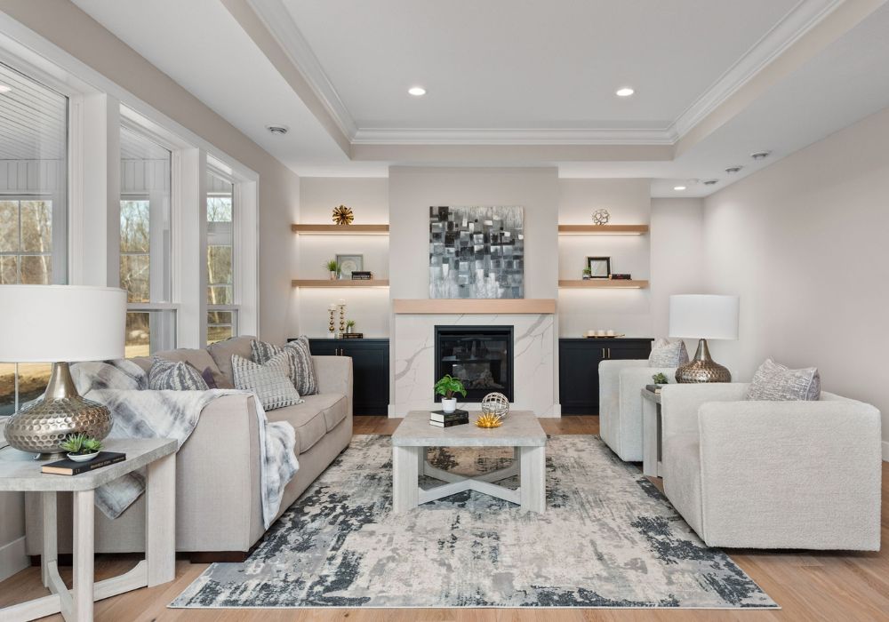 Ashwood Villa living room — Fireplaces