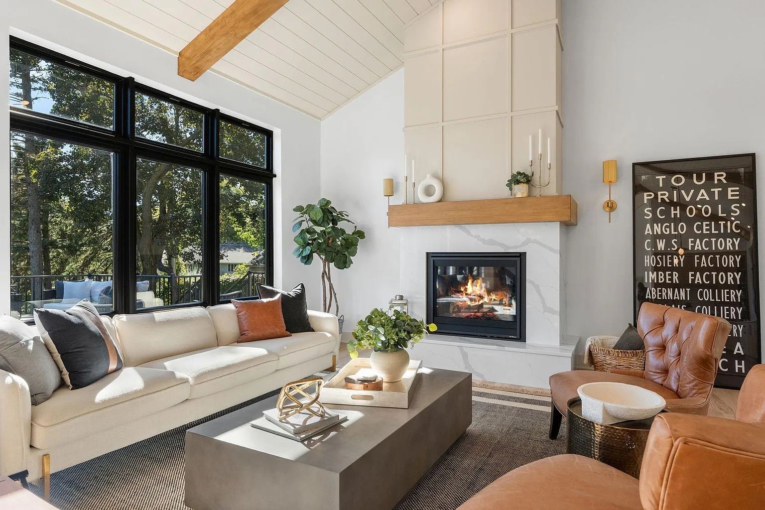 Edgecumbe Residence fireplace — Fireplaces