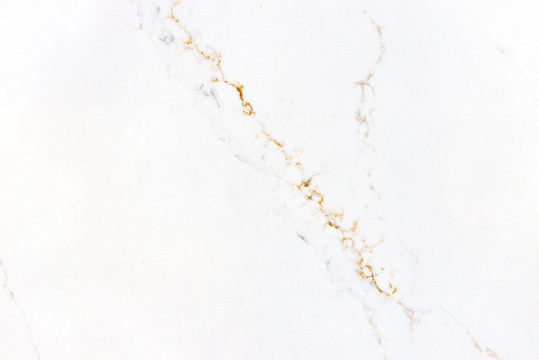 Calacatta Gold quartz countertops installed in a home