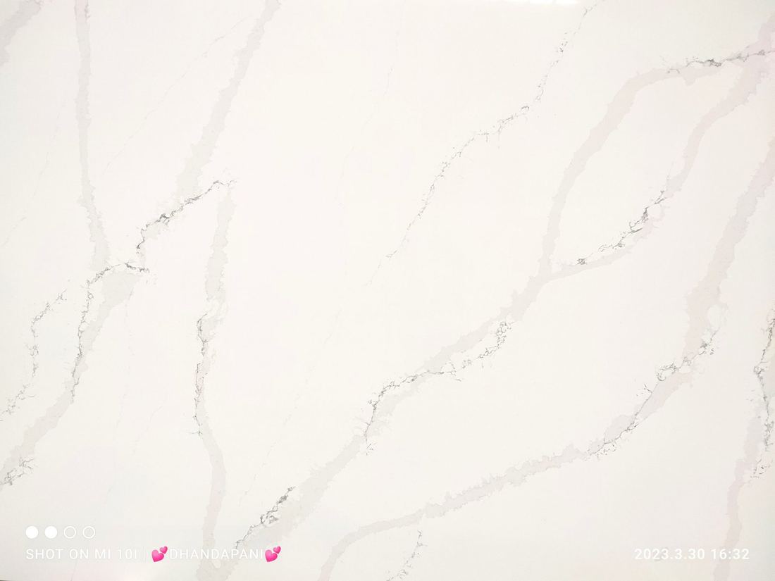 Calacatta Infinity quartz countertops installed in a home