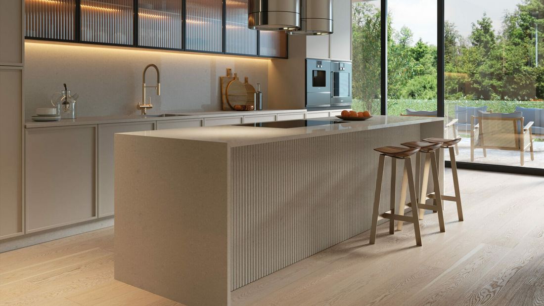 4030 Pebble quartz countertops installed in a home