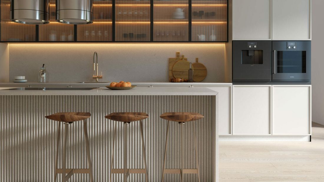 4030 Pebble quartz countertops installed in a home