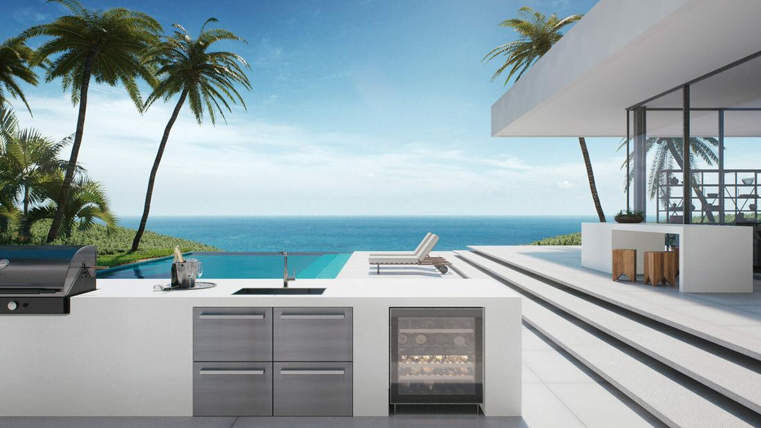 405 Midday quartz countertops installed in a home