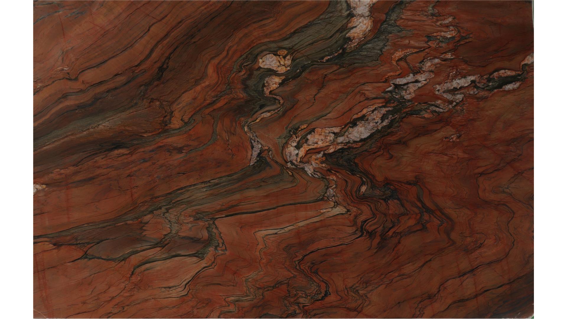 Tempest Red — full slab