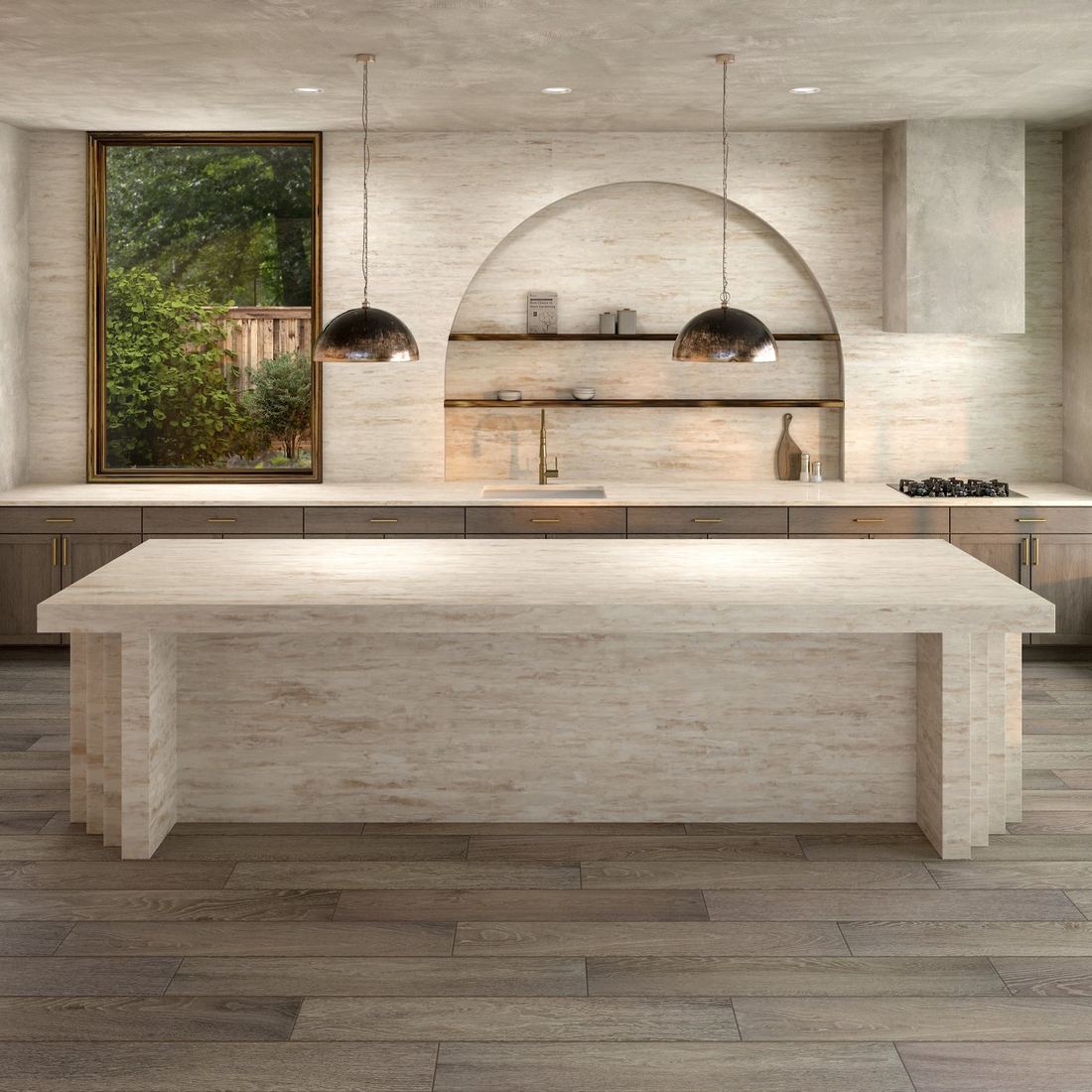 Sedona quartz countertops installed in a home