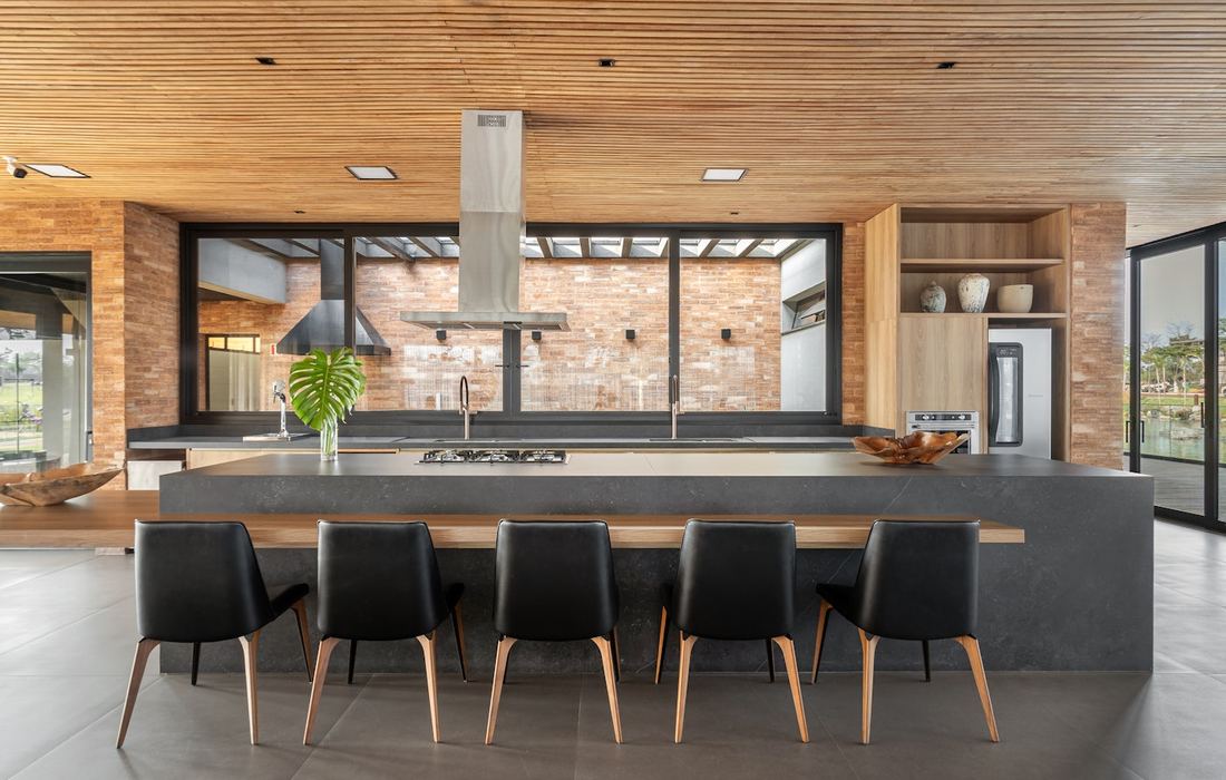 Aura dekton countertops installed in a home