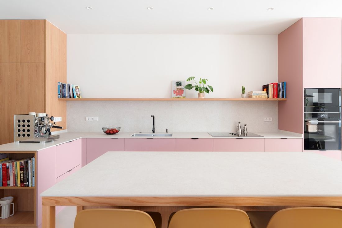 Ava dekton countertops installed in a home
