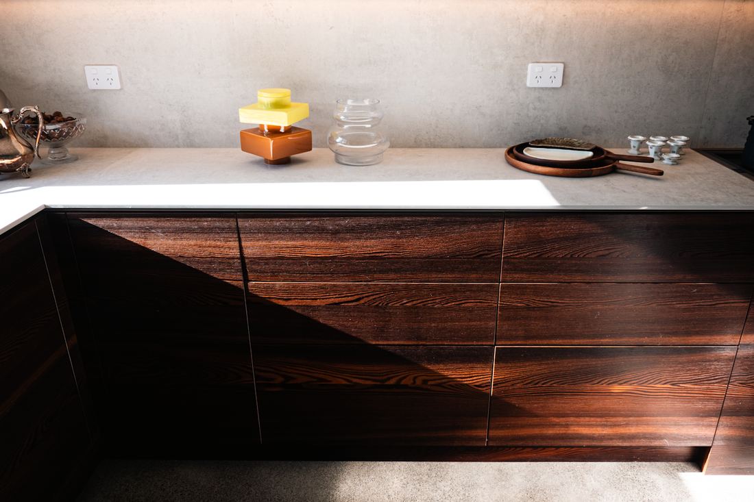 Lunar dekton countertops installed in a home