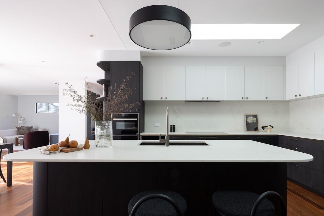 Marina dekton countertops installed in a home