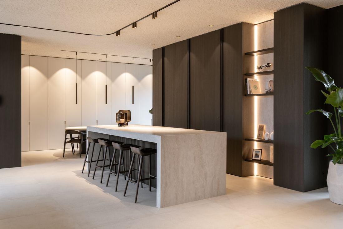 Nara dekton countertops installed in a home