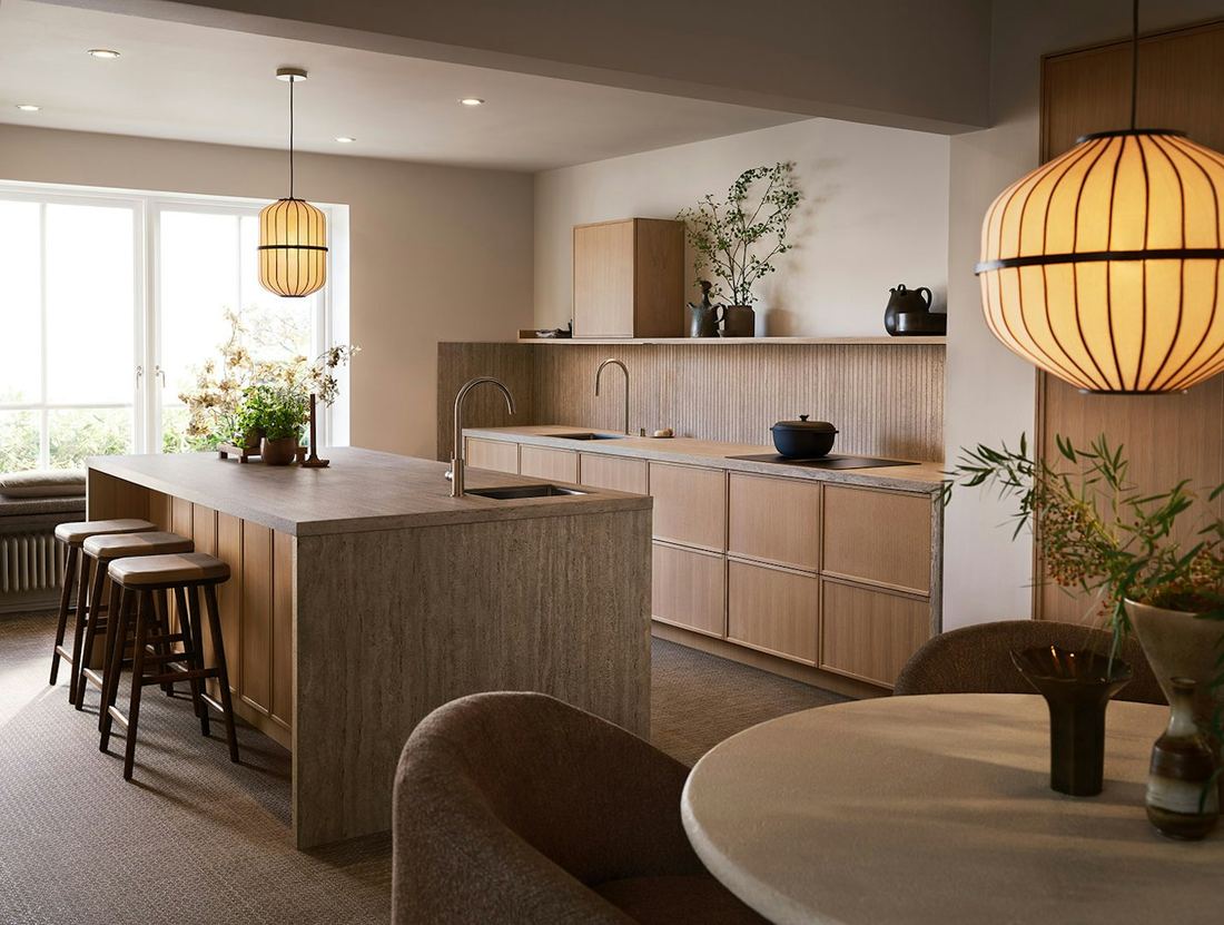 Nebu dekton countertops installed in a home