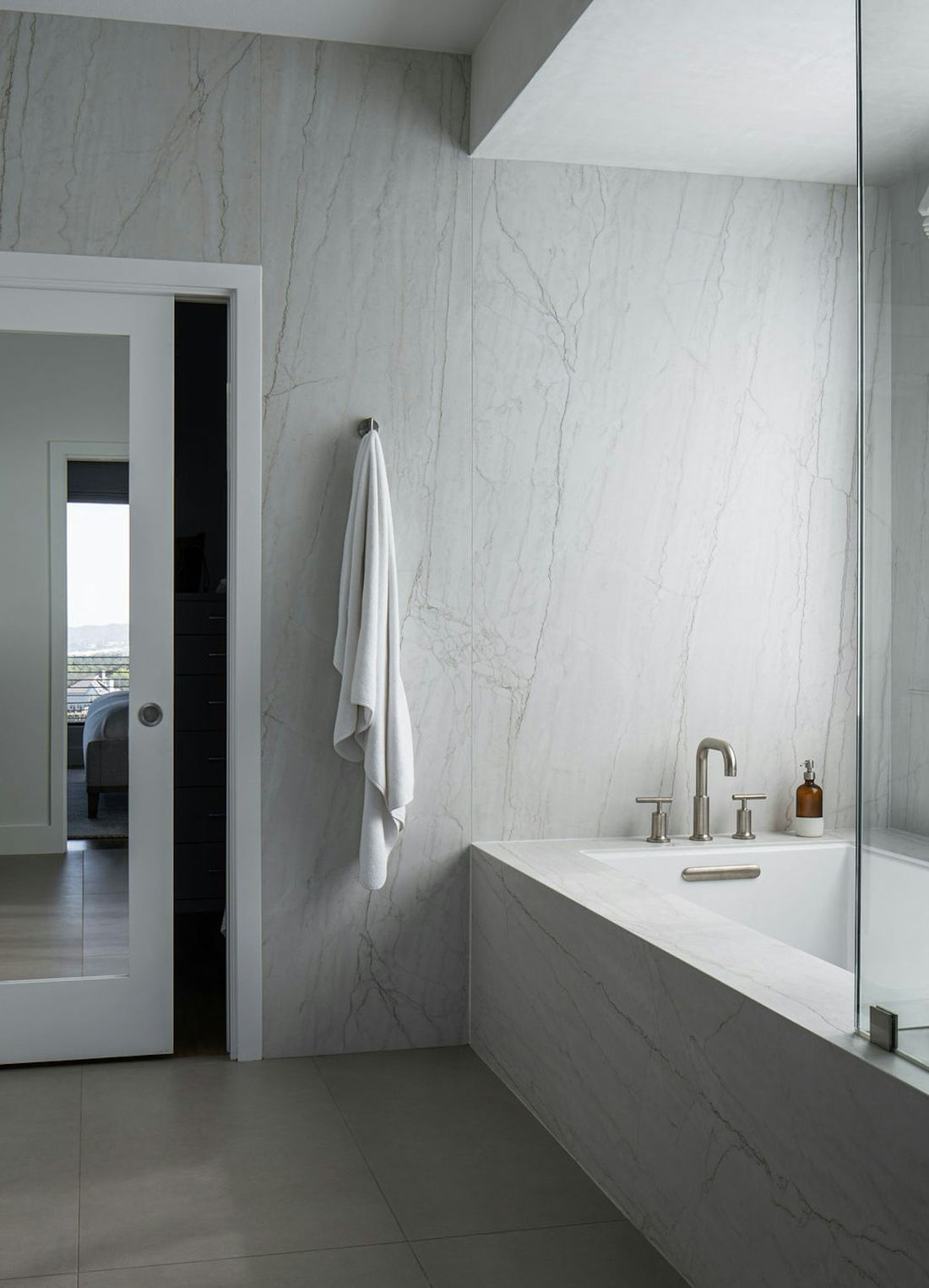 Neural dekton countertops installed in a home