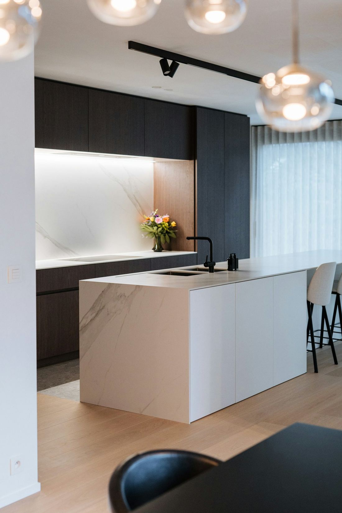 Opera dekton countertops installed in a home