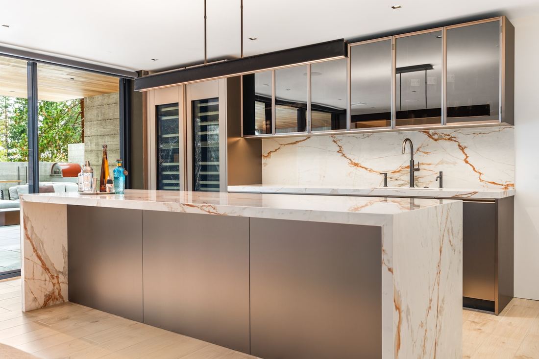Rem dekton countertops installed in a home