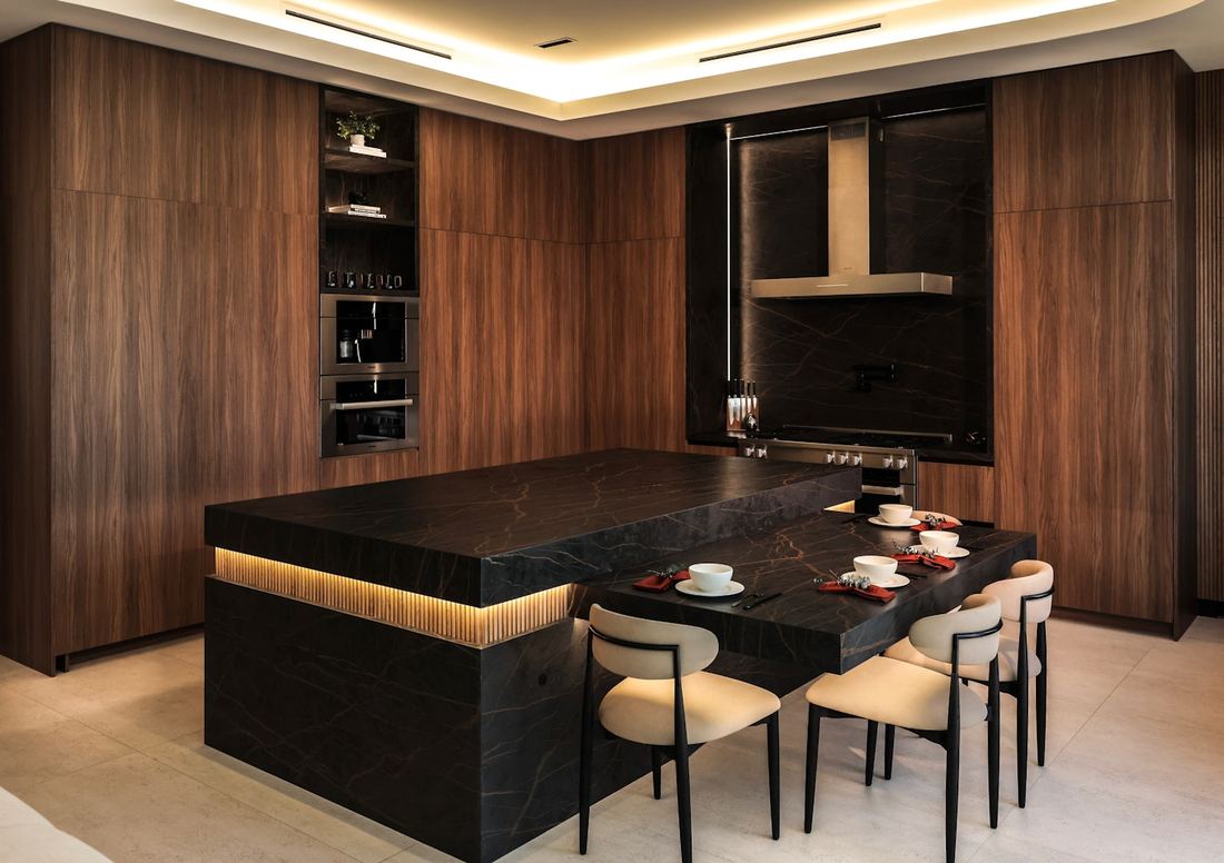 Rem dekton countertops installed in a home