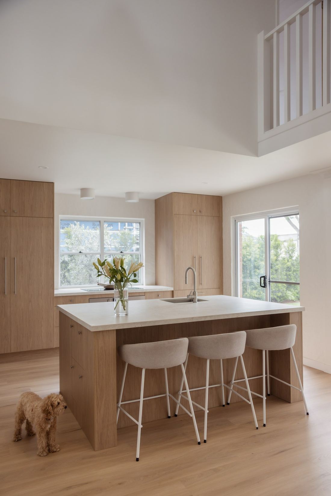 Sabbia dekton countertops installed in a home