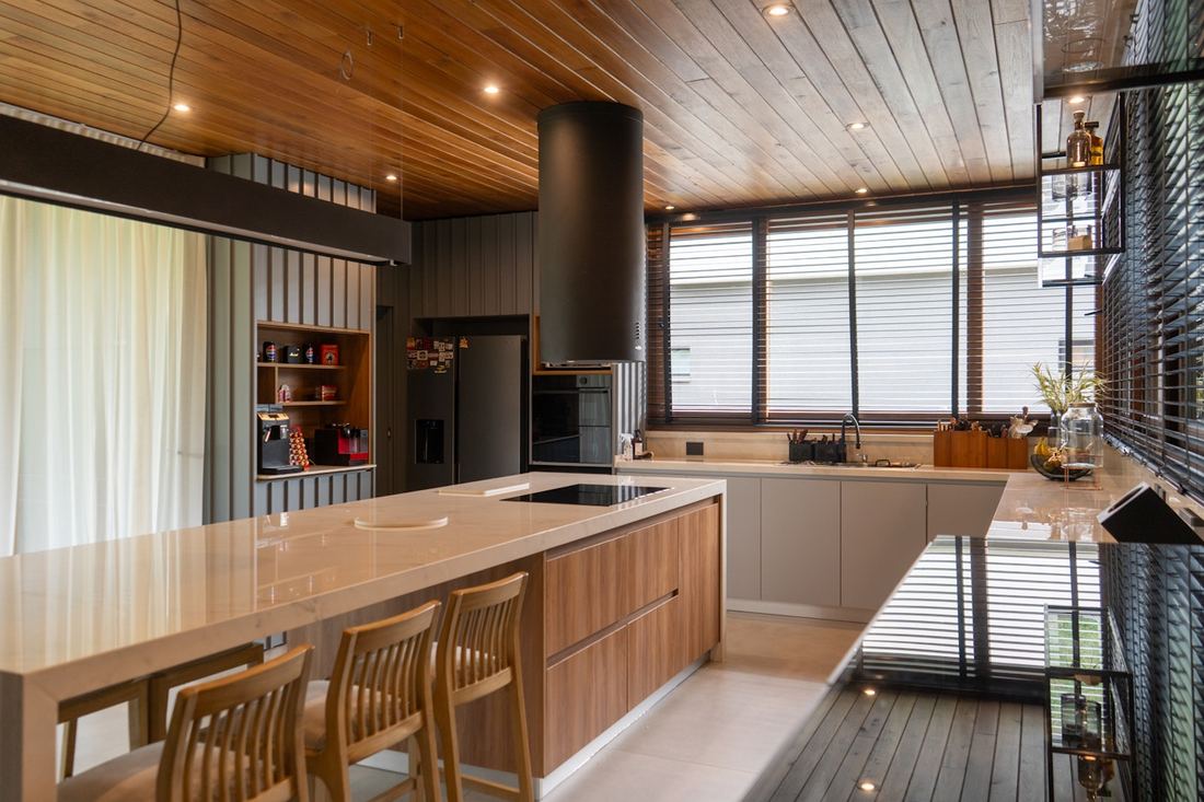 Salina dekton countertops installed in a home