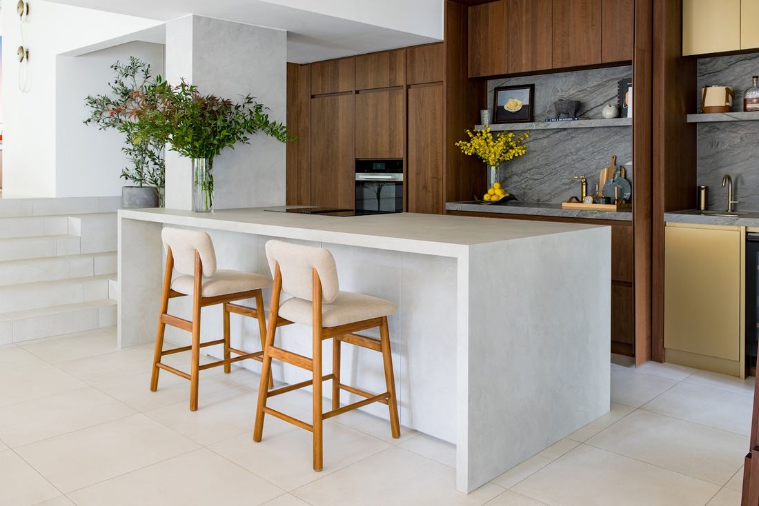 Trevi dekton countertops installed in a home