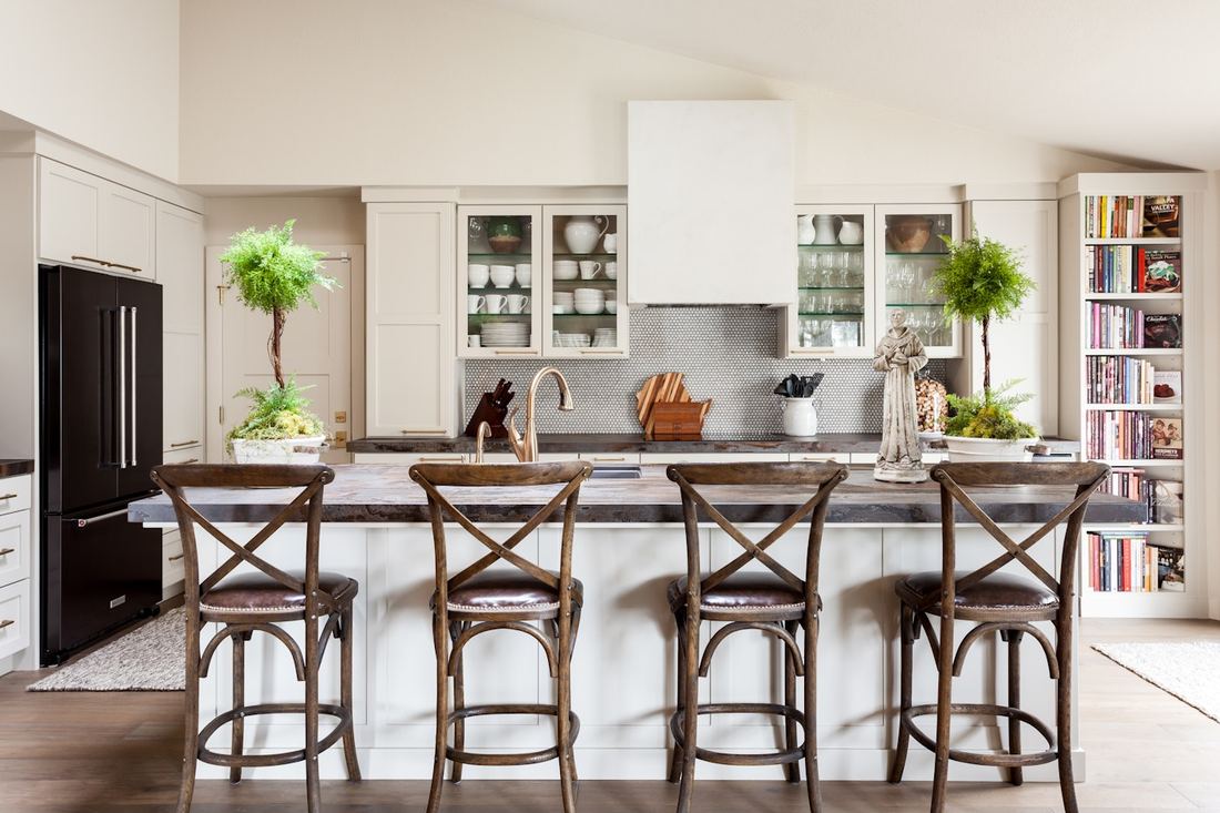 Trilium dekton countertops installed in a home