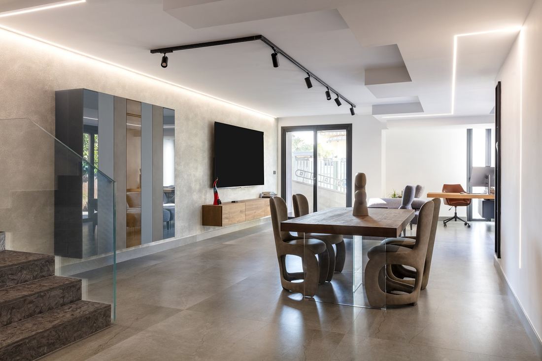Umber dekton countertops installed in a home