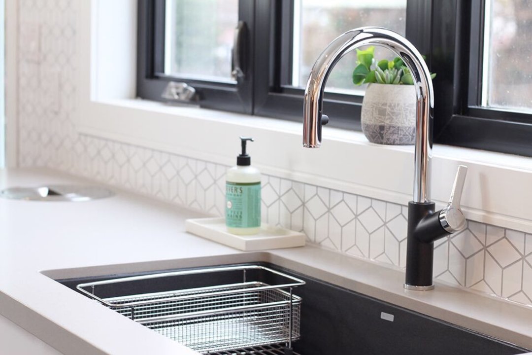 Artisan Grey quartz countertops installed in a home