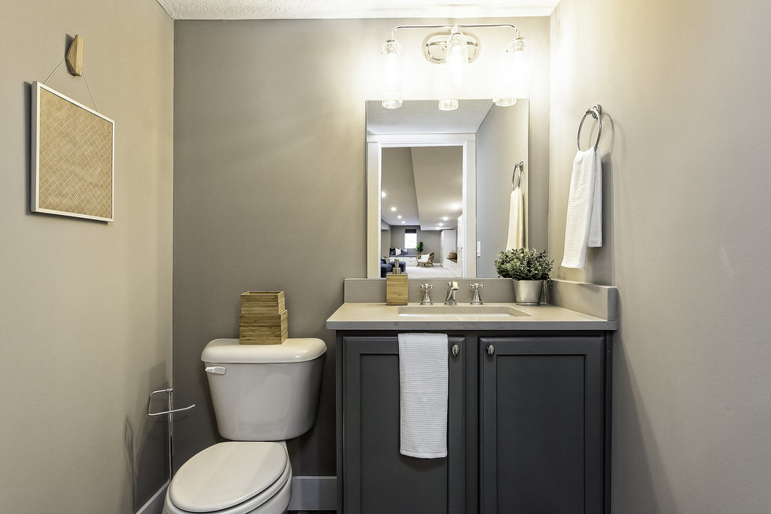 Artisan Grey quartz countertops installed in a home