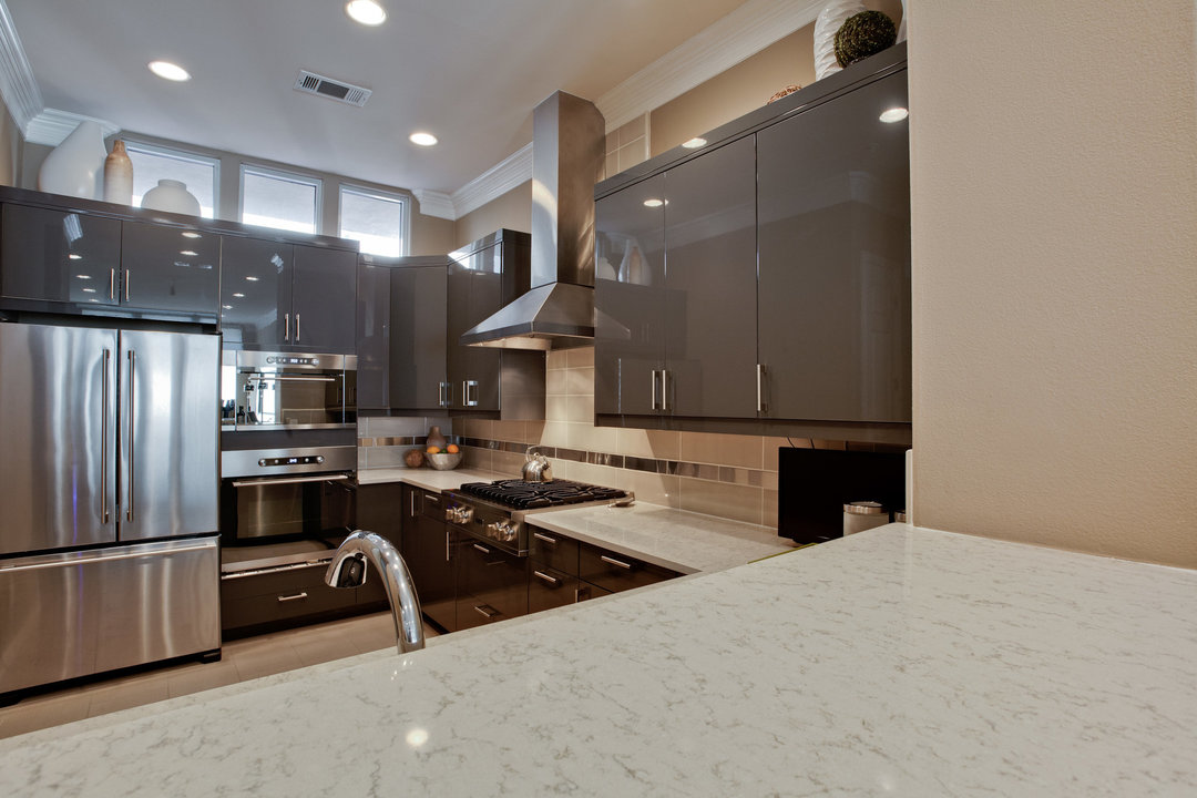 Aspen quartz countertops installed in a home