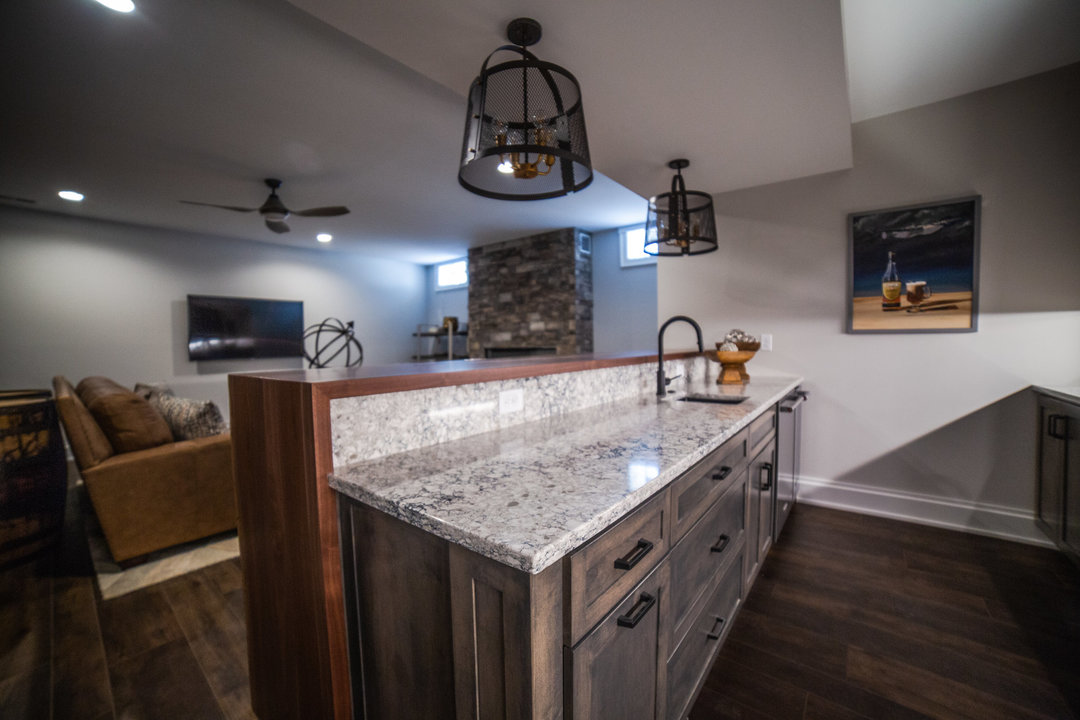 Aura quartz countertops installed in a home