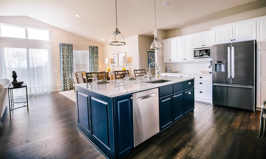 Fusion quartz countertops installed in a home