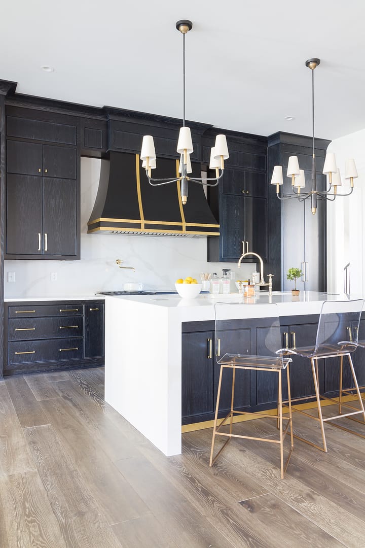 Royale Blanc quartz countertops installed in a home