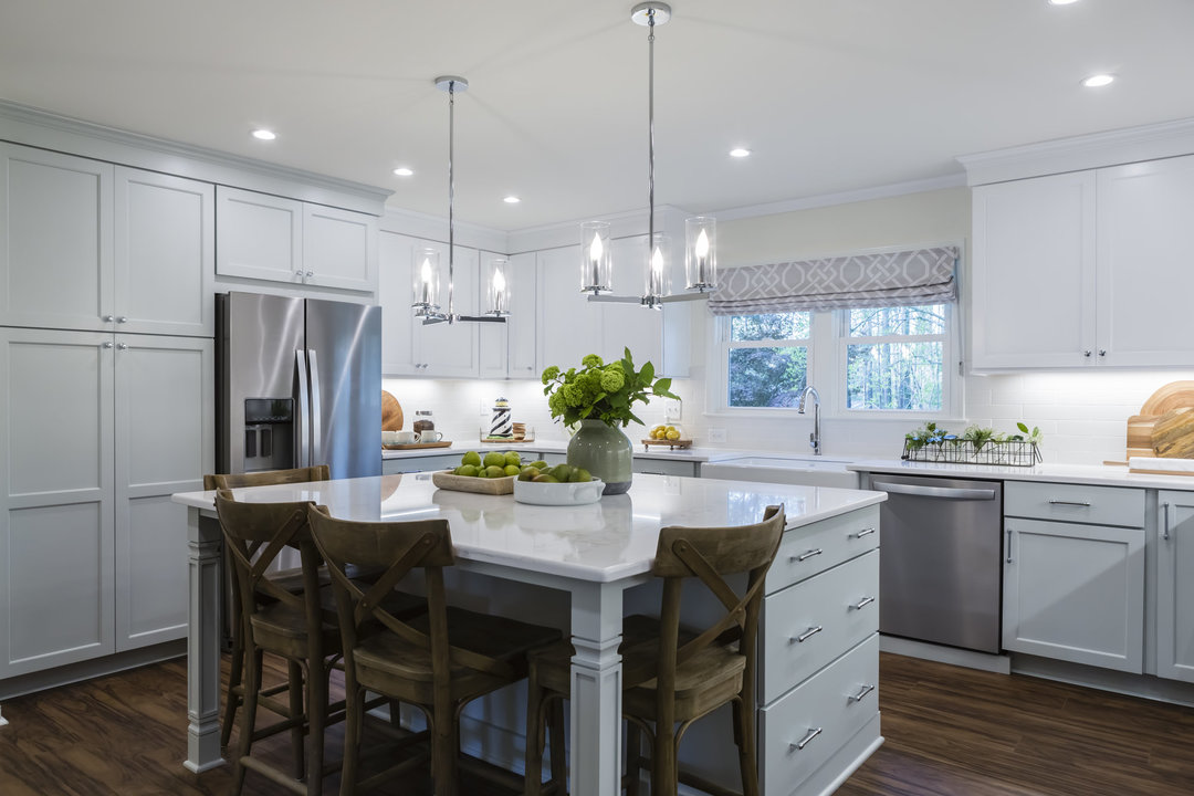 Strato quartz countertops installed in a home