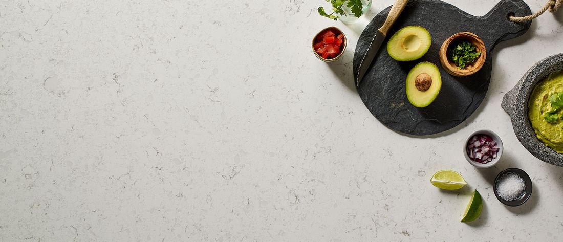 Blanca Statuarietto quartz countertops installed in a home