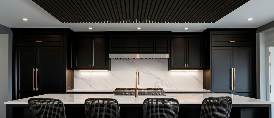 Calacatta Anava quartz countertops installed in a home