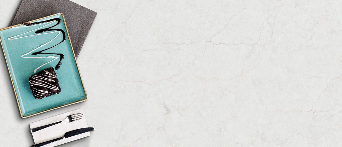 Calacatta Miraggio Cove Honed quartz countertops installed in a home