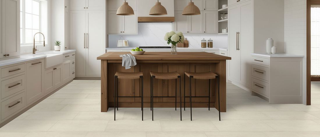 Calacatta Miraggio Gold quartz countertops installed in a home
