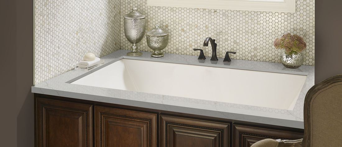 Calacatta Prado quartz countertops installed in a home