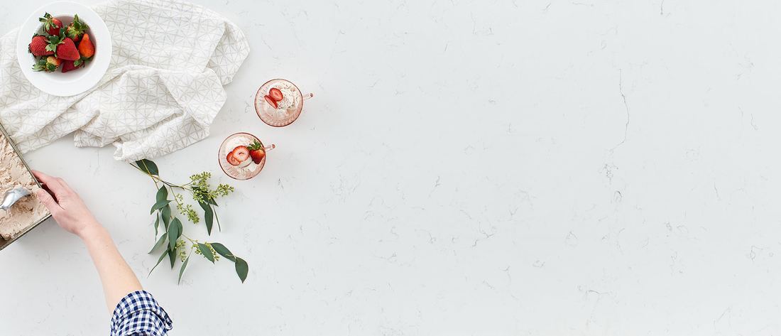 Carrara Morro quartz countertops installed in a home