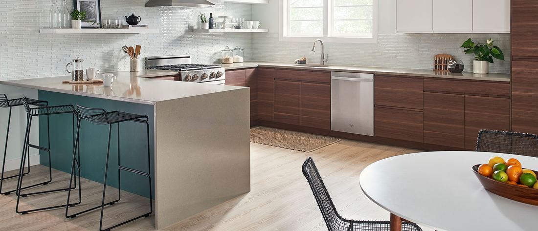 Concerto quartz countertops installed in a home