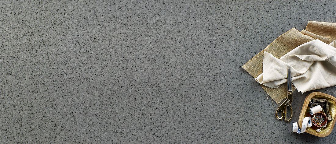 Iced Gray quartz countertops installed in a home