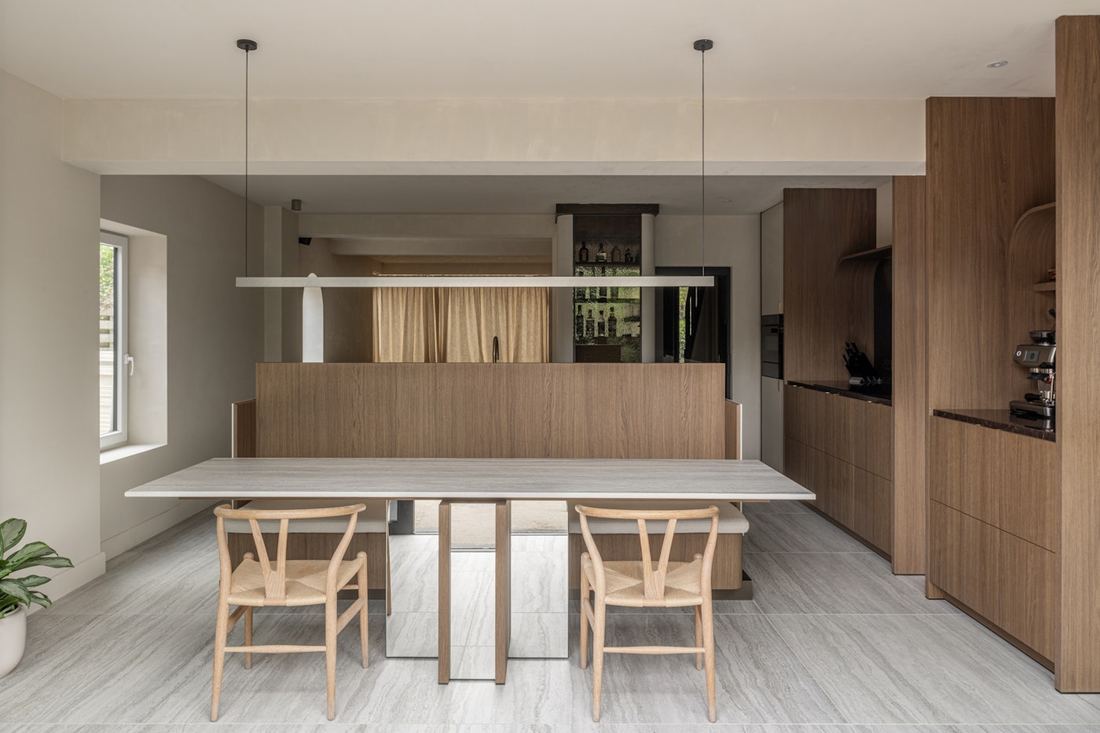 Chateau Brown quartz countertops installed in a home