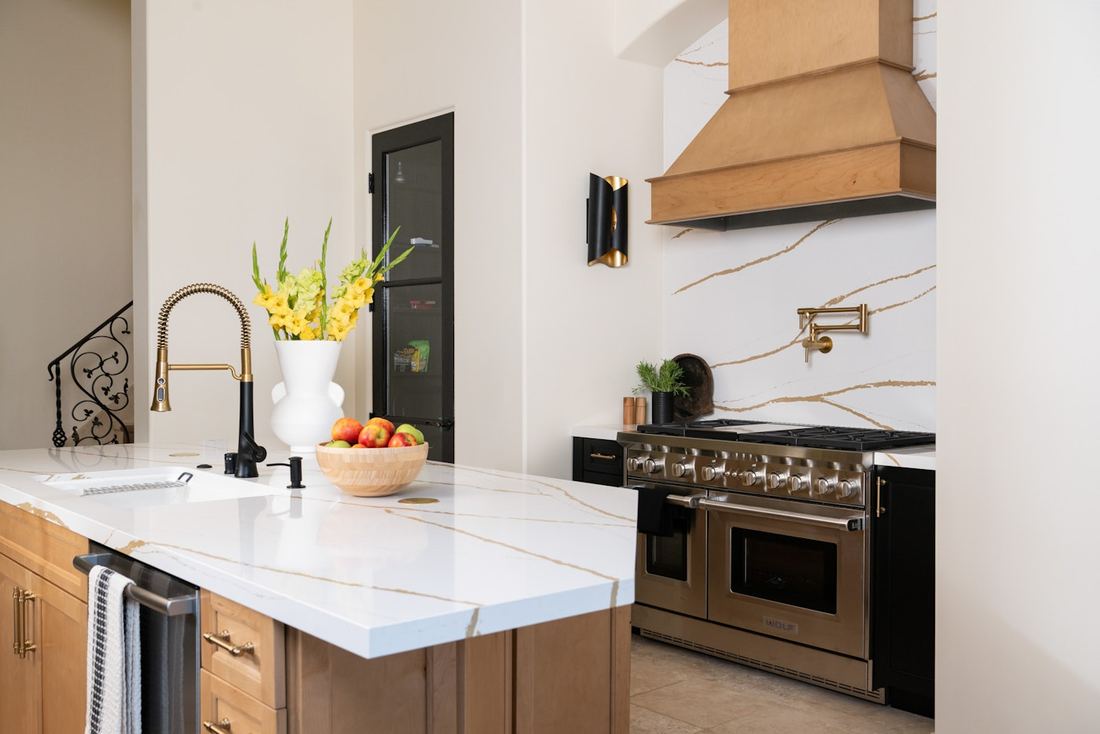 Et Dor quartz countertops installed in a home