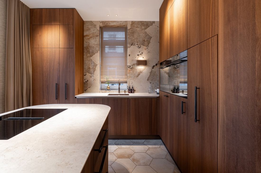 Jardin Emerald quartz countertops installed in a home