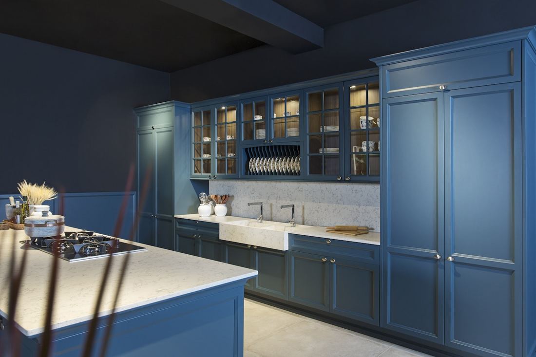 Lyra quartz countertops installed in a home
