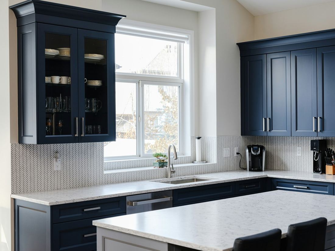 Pietra quartz countertops installed in a home