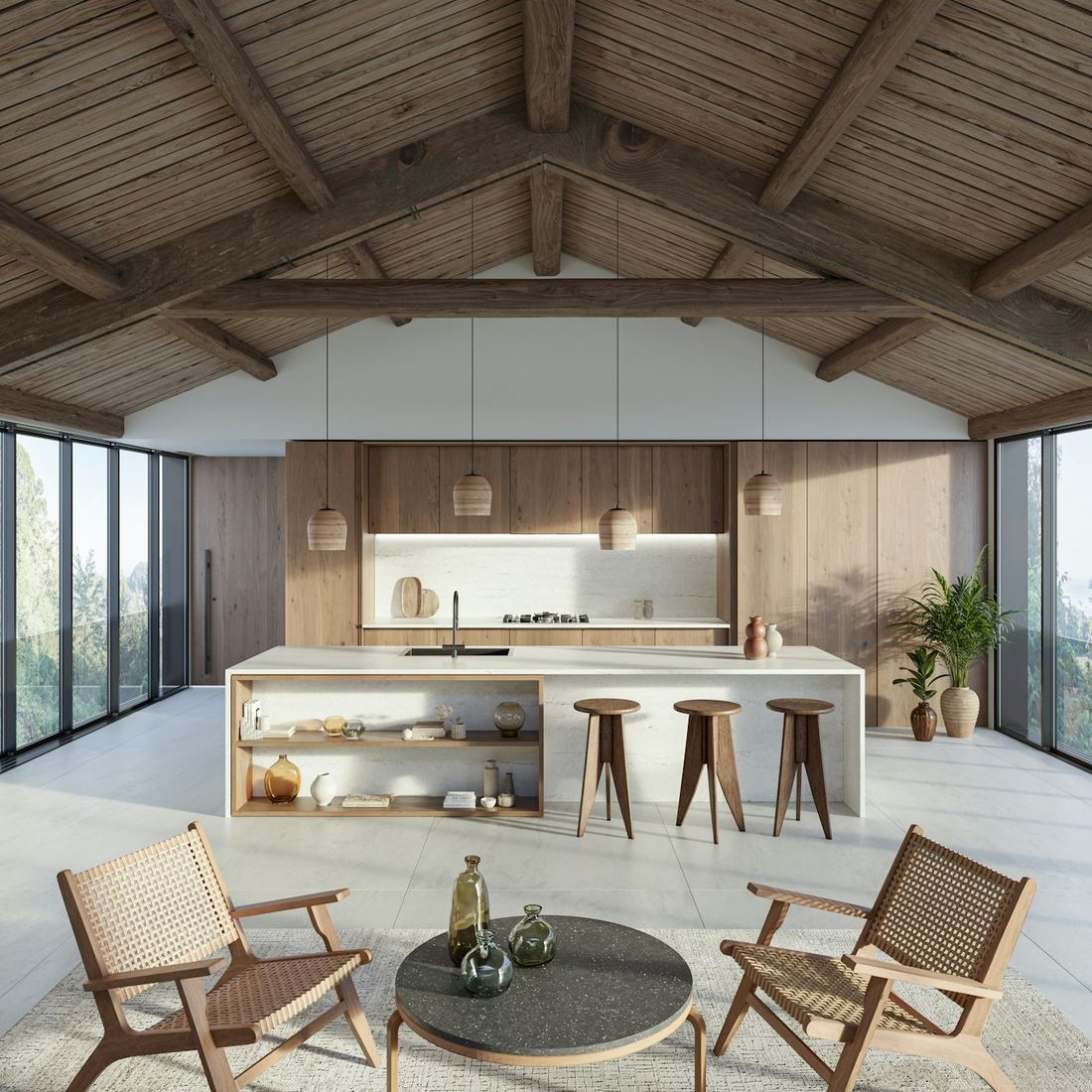 Raw A quartz countertops installed in a home