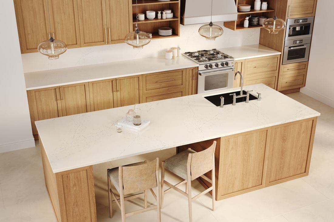 Siberian quartz countertops installed in a home